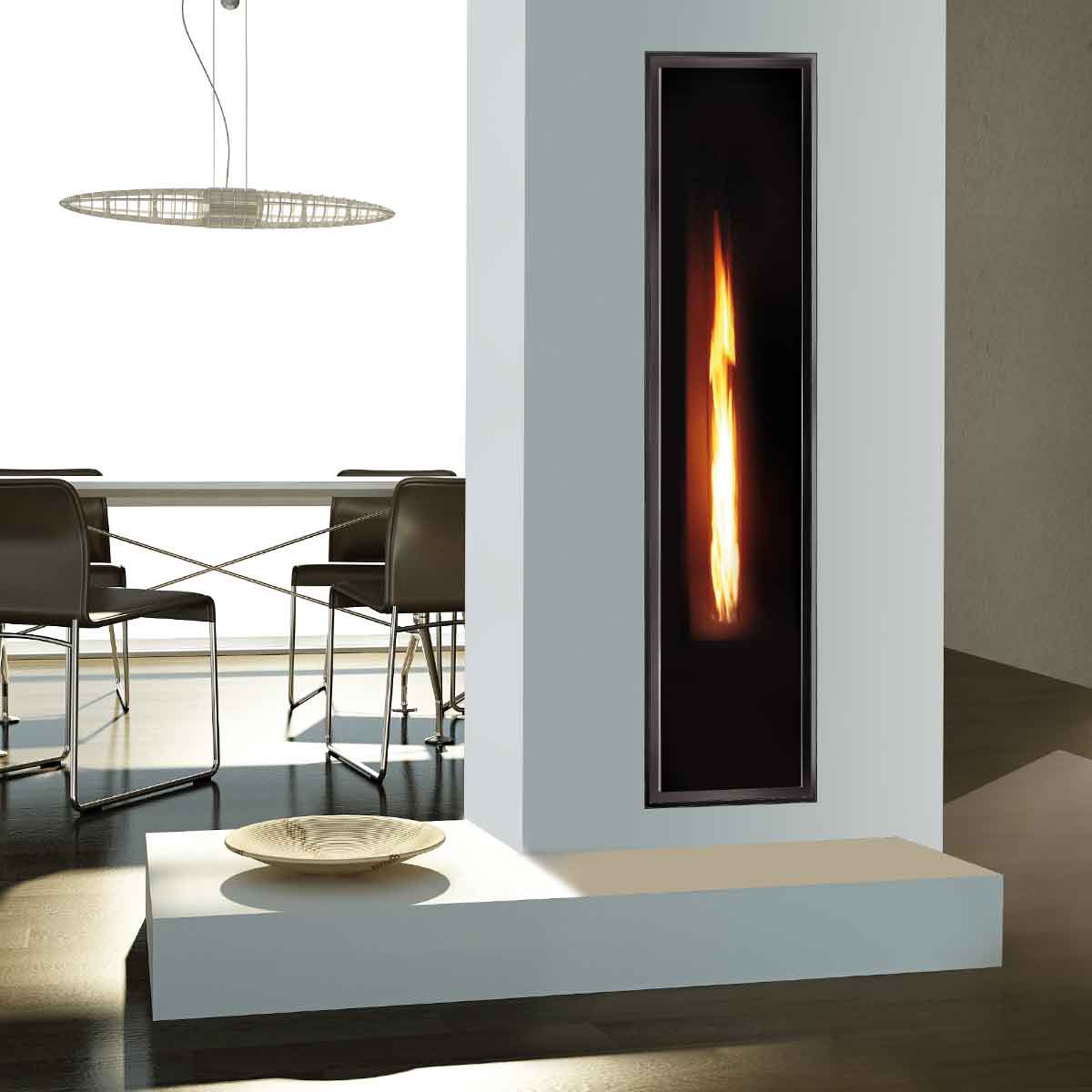 Italkero MIRRORFLAME, flukter med veggen, LPG